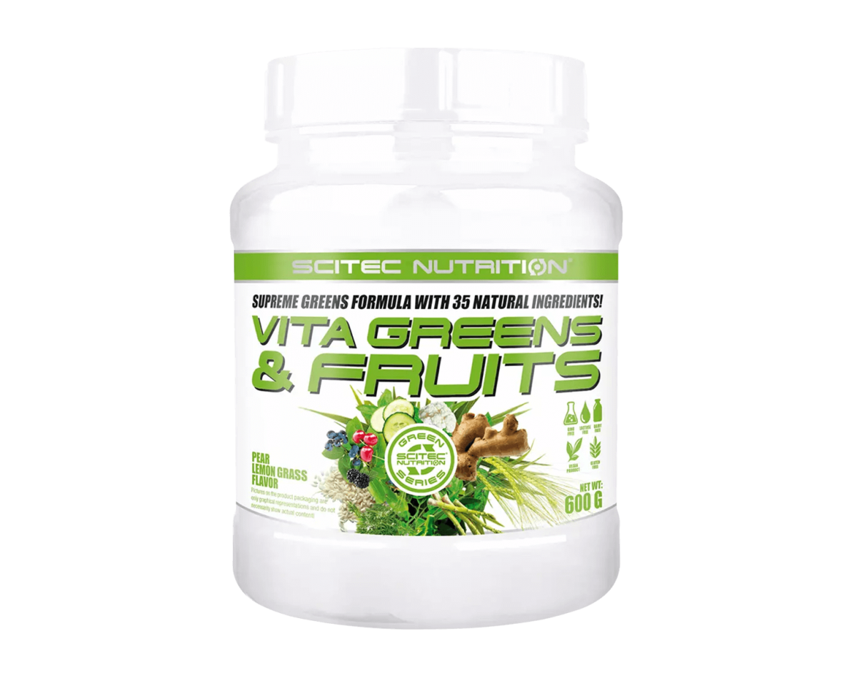 Scitec Nutrition Vita Greens & Fruits Pear Lemon Grass 600gr